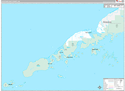 Aleutians East County Wall Map Premium Style 2026